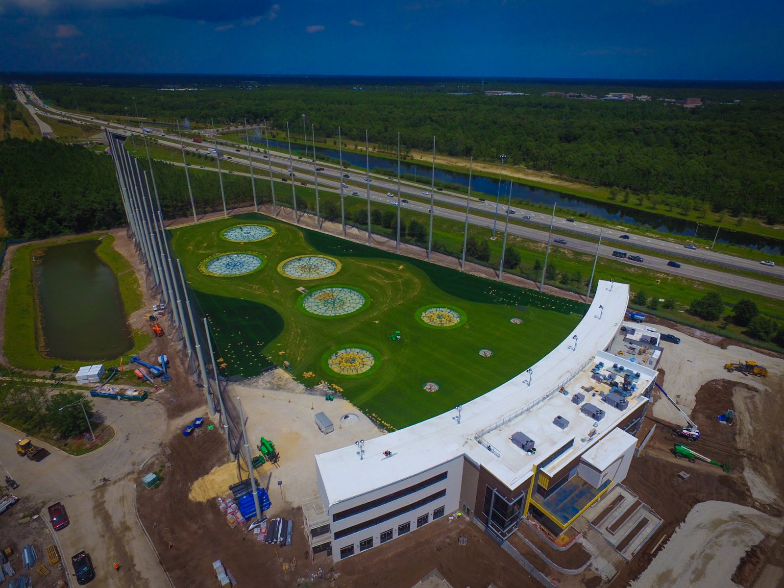 Topgolf Jacksonville Progress at the Town Center